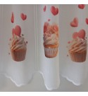 Muffin,vitrázsfüggöny 50 cm
