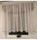 Kész függöny virág mintával 120 cm magas (120 cm-es karnisra)