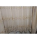 Kész függöny Golden,aranyszínű hímzett,bordűr mintás 190 cm magas (250 cm-es karnisra)