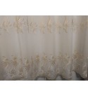 Kész függöny Golden,aranyszínű hímzett,bordűr mintás 190 cm magas (250 cm-es karnisra)