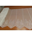 Ezüst-fehér fenyőfás karácsonyi vitrázs 60 cm