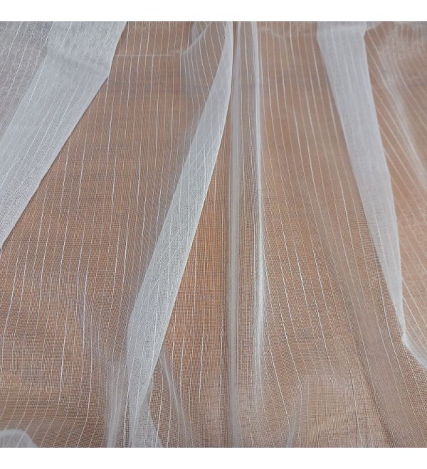 1586/285  csíkos organza függöny 300 cm