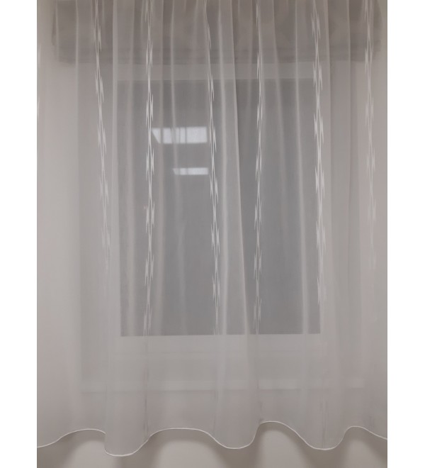 Csíkos-modern fényáteresztő függöny 180 cm magas