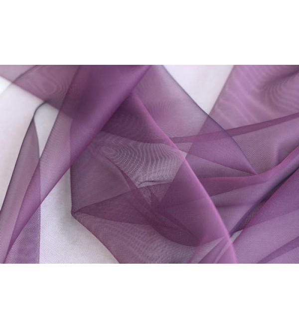 Egyszínű organza függöny   2888/300/68 lila