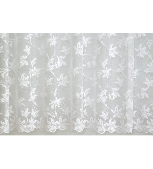 4085 csipke függöny fehér virágos 270 cm