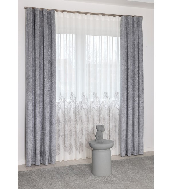 Gravina,hímzett függöny 300 cm