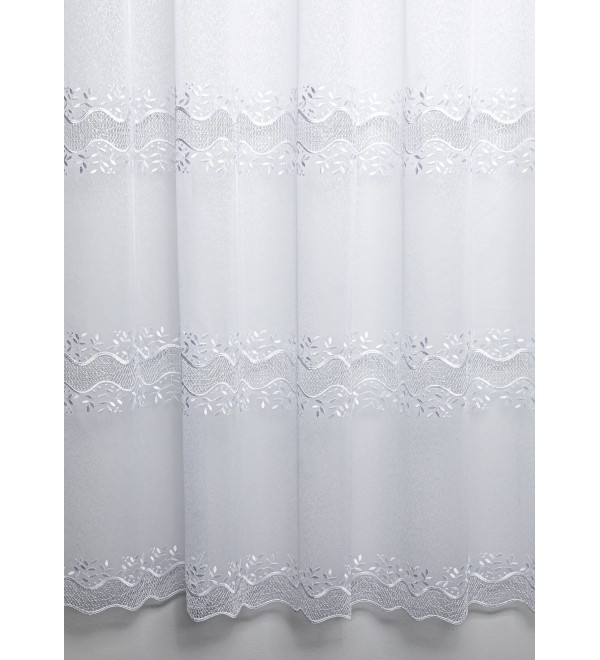 H3/4987 hullámos, bordűrös fényáteresztő függöny 280 cm