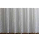 Litera ,hímzett,leveles bordűrös fényáteresztő függöny 280 cm 02 ekrü