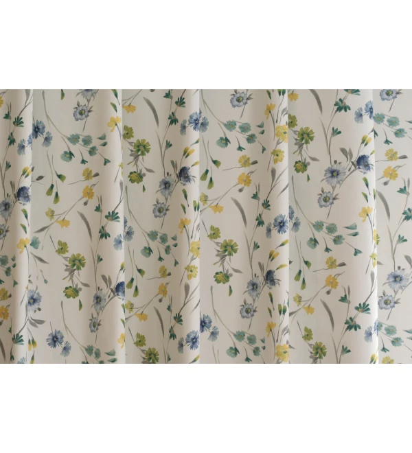Jardin kék-sárga virágos dekor függöny 140 cm