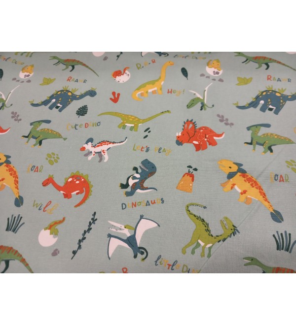 Dínó vászon 140 cm méterben