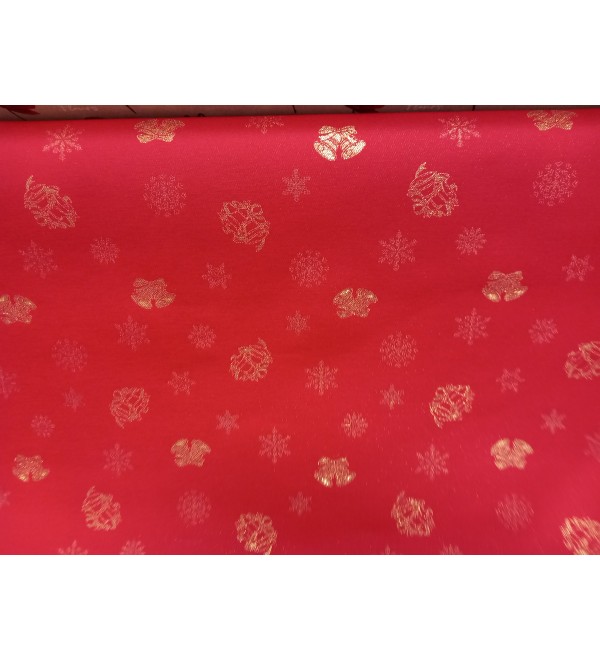 Karácsonyi piros terítő 140 cm méterben