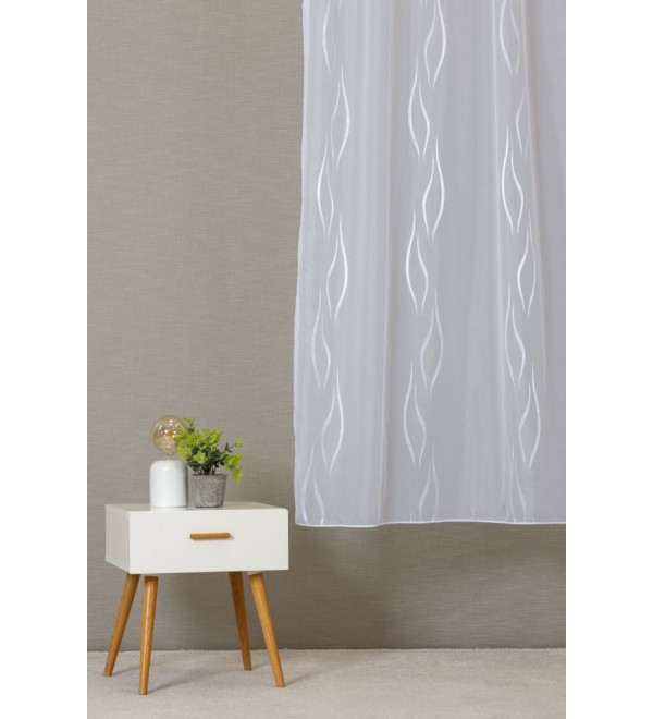 Elenor,nyírt hullám mintás voile 220 cm 