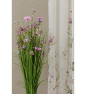 Viola,színes virág mintás fényáteresztő függöny 300 cm