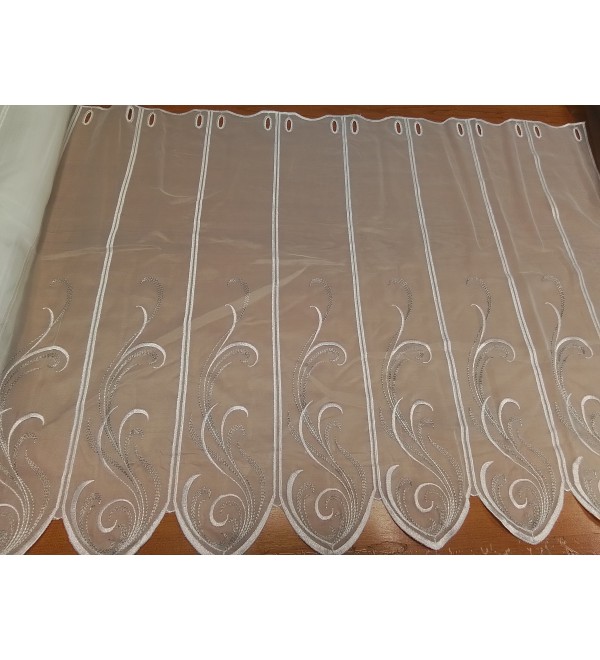 Néva 60 cm bordűrös vitrázs függöny