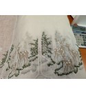 Meseerdő,karácsonyi fehér 60 cm vitrázs