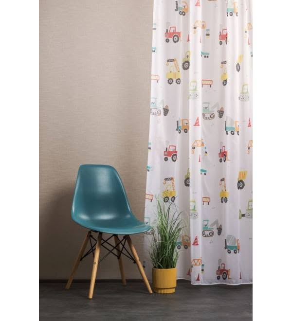 Kész függöny Dusty,markolós 170 cm magas (120 cm-es karnisra)