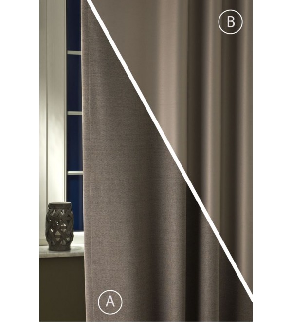 Dim out Rusztik 44 nugát színű sötétítő függöny