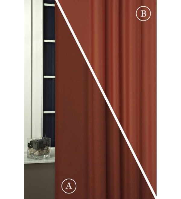 Dim out Rusztik 23 terra színű sötétítő függöny