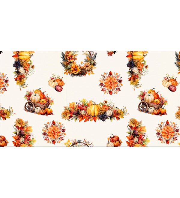 Pumpkin spice gobelin hatású terítő méterben