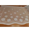 Hópehely,karácsonyi fehér 60 cm vitrázsfüggöny