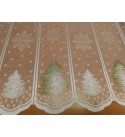 Zöldfenyő,karácsonyi fehér 60 cm vitrázsfüggöny