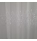 Velence,hímzett,hullámos-bordűrös fényáteresztő függöny 180 cm méterben