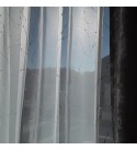 Hímzett indamintás fényáteresztő függöny Siena fehér 290 cm