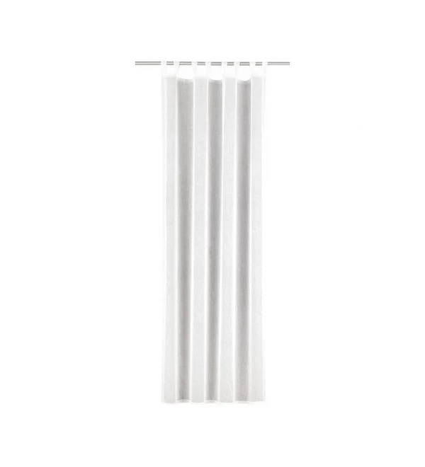 Kész függöny füles fehér voile 200 cm széles (160 cm magas)