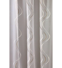 Aprilia függőlegesen hullámos mintájú hímzett voile függöny 175 cm