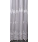 Arcadia hímzett bordűrös fényátersztő függöny 210 cm