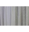 Bergamo fehér hímzett gyűrt voile fényáteresztő függöny 280 cm