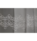 Genova bordűrös hímzett voile fényáteresztő függöny 210 cm