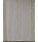 Liza arany hullám mintás fehér szablé függöny
