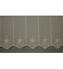 Calabria kávés vitrázs függöny 45 cm
