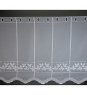 Rimini 60 cm  fehér bordűrös vitrázs függöny