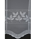 Rimini 60 cm  fehér bordűrös vitrázs függöny