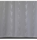 Lisszabon fehér modern mintás fényáteresztő függöny 290 cm