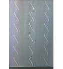 Piza függőlegesen hullámos mintájú hímzett voile függöny 290 cm fehér