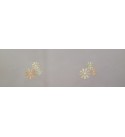 Torino hímzett virág mintás fényáteresztő függöny 290 cm