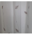 Kész függöny barna leveles 210 cm magas (1,5 méteres karnisra)