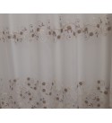 Kész függöny barna kis virágos 180 cm magas (140 cm-es karnisra)