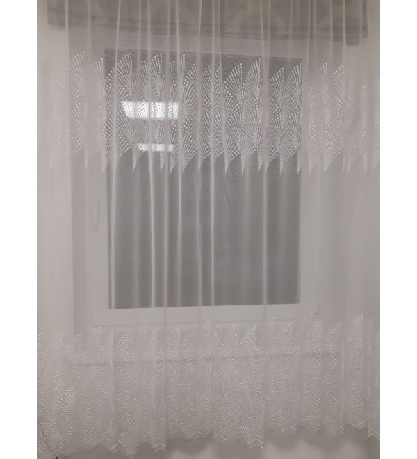 Kész függöny hímzett,mintás 190 cm magas (150 cm-es karnisra)
