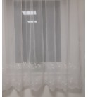 Kész függöny hímzett bordűrös 180 cm magas (1,5 méteres karnisra)