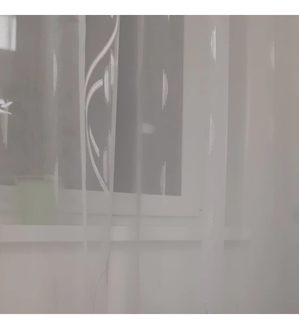 Kész függöny ezüst hullámos 210 cm magas (180 cm karnisra)