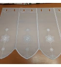 Ezüst hópehely,karácsonyi fehér 45 cm vitrázs
