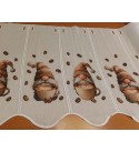 Capuccino manó,vitrázsfüggöny 50 cm