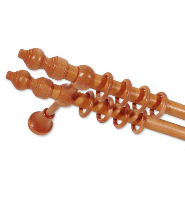 Filigrano fa utánzatú karnis szett cseresznye 120 cm dupla