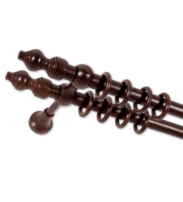 Filigrano fa utánzatú karnis szett dió 120 cm dupla