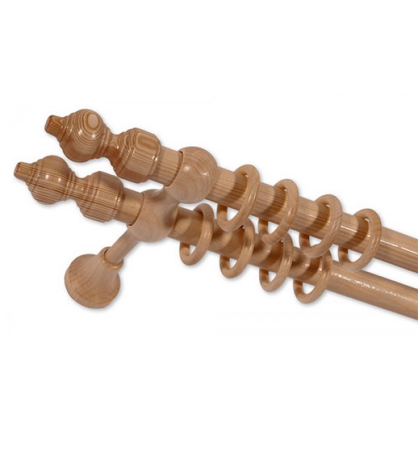 Filigrano fa utánzatú karnis szett világos tölgy 120 cm dupla